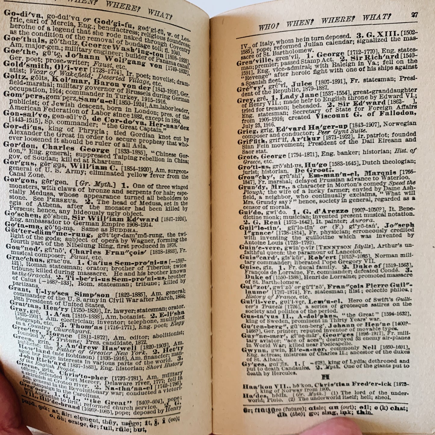 Who? When? Where? What?, Red Pocket-Sized Trivia Hardcover, 1930