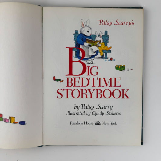 Patsy Scarry's Big Bedtime Storybook, 1980 Hardcover First Edition