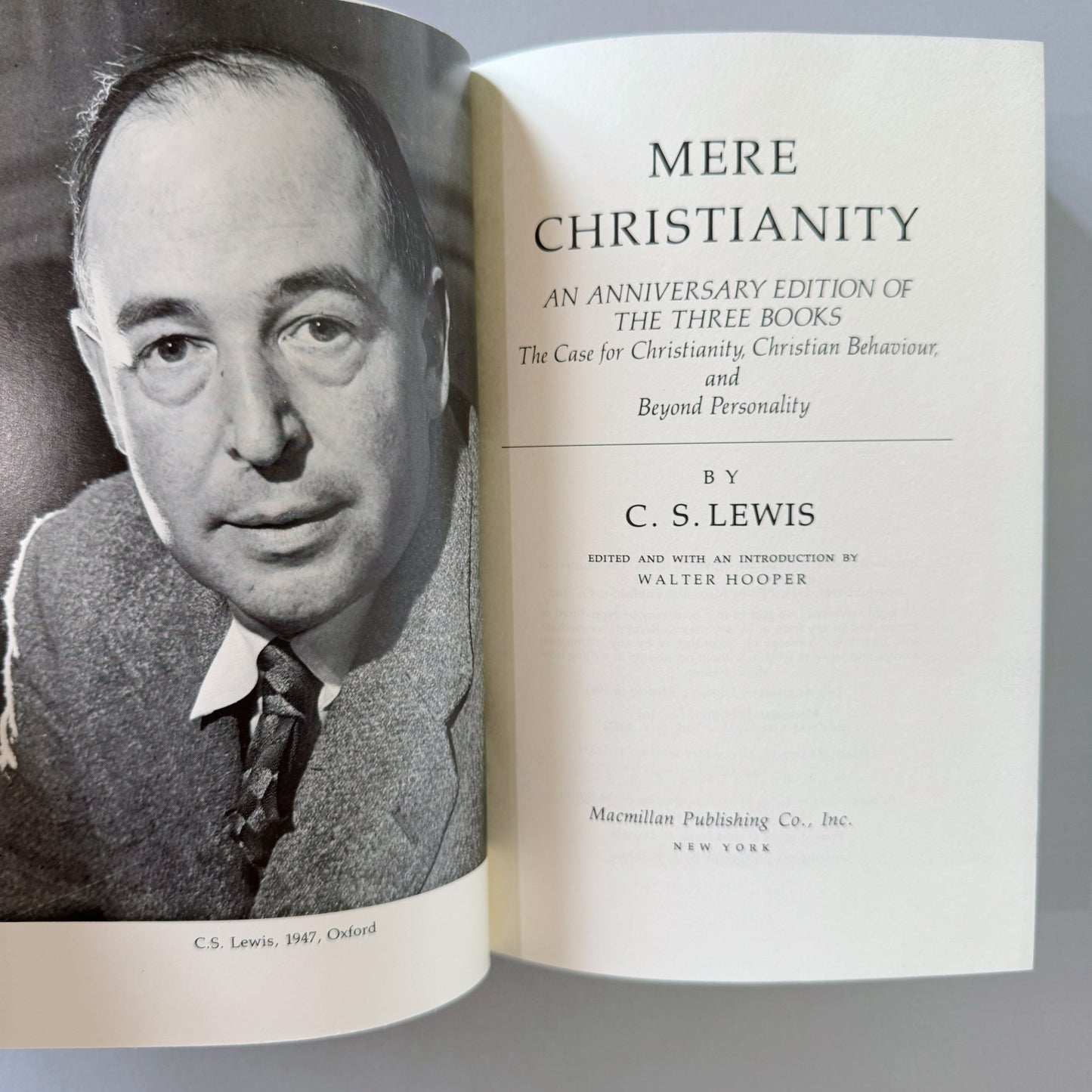 Mere Christianity, C.S. Lewis, An Anniversary Edition, 1981 Hardcover