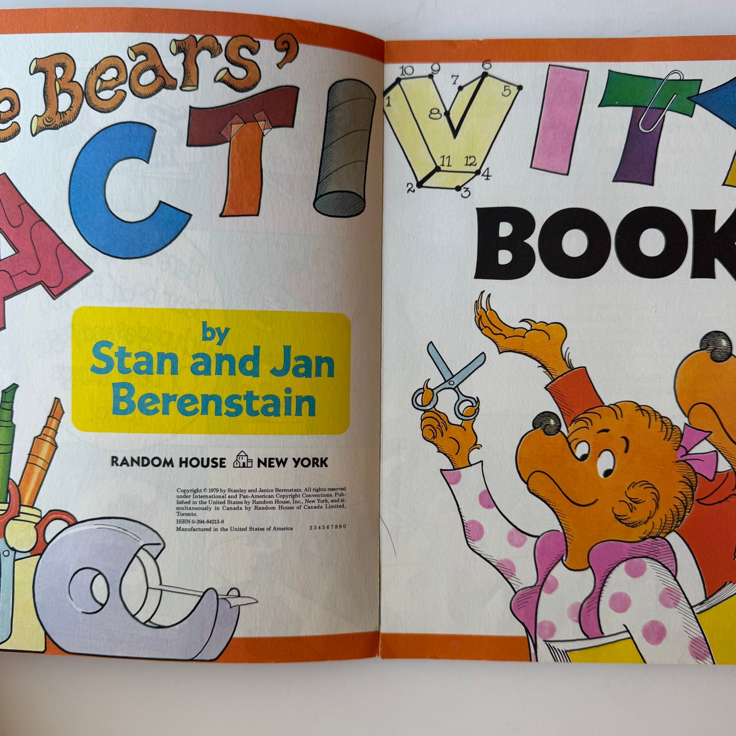 The Bears' Activity Book, 1979, Almost Complete!