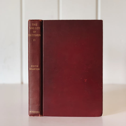 The Valley of Decision, Volume II, Edith Wharton, First Edition, 1902