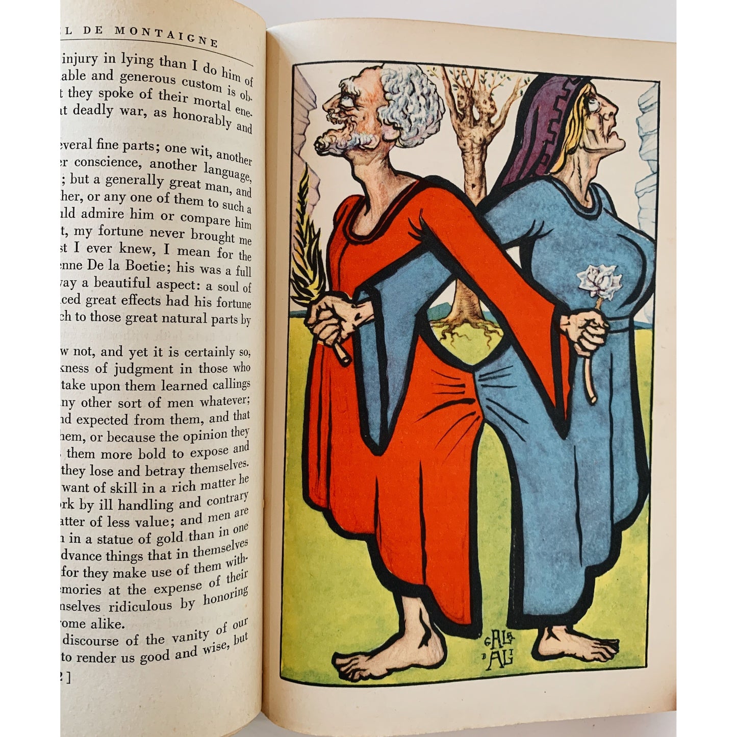 Essays of Montaigne, Salvador Dali Illustrations,  Hardcover 1947