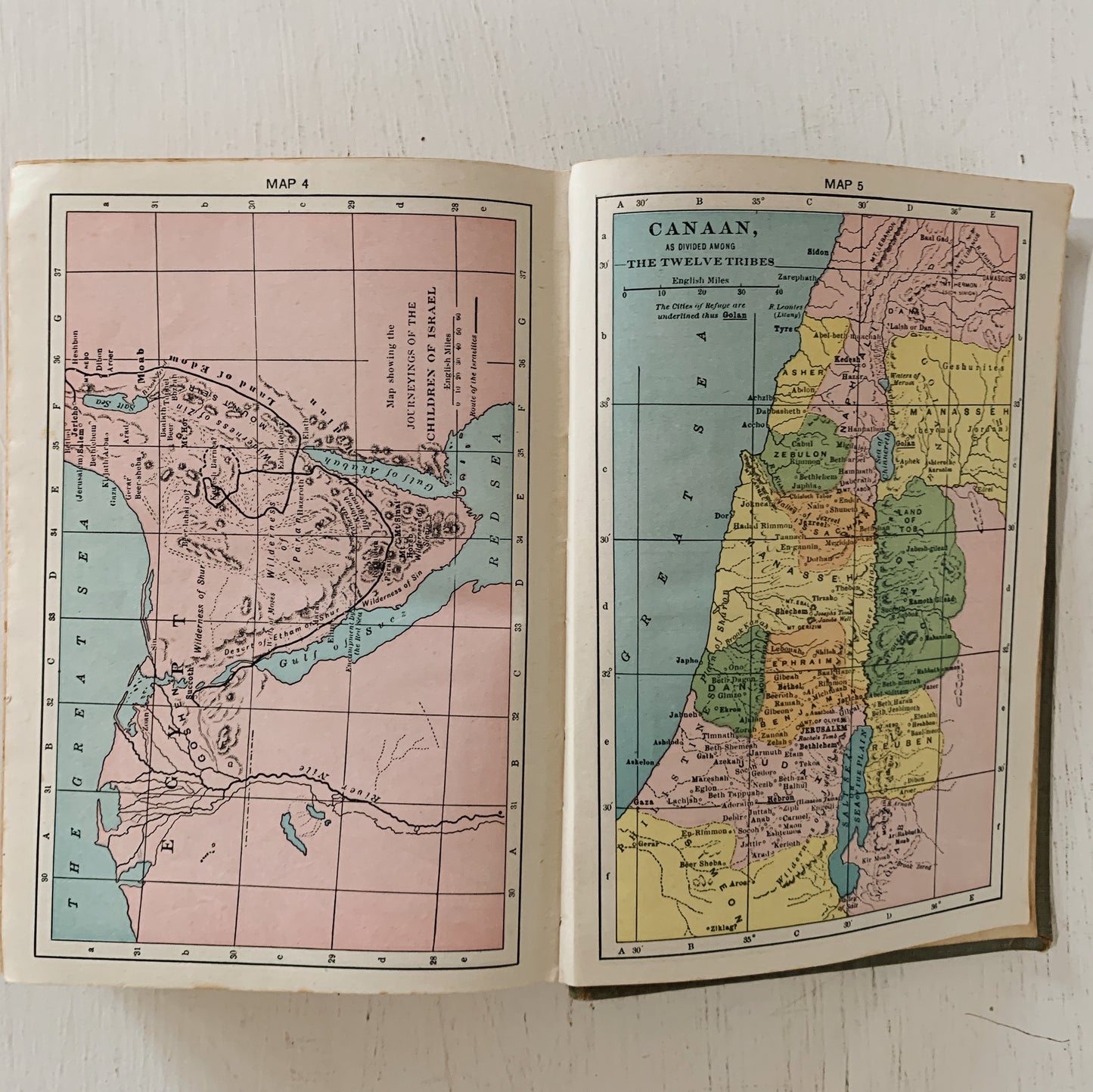 Bible Dictionary, Teacher's Edition, 1884, Illustrated, Color Maps