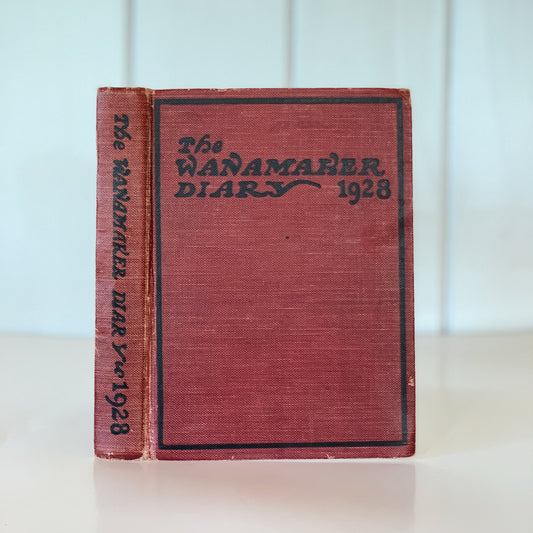 The Wannamaker Diary, Unused, Hardcover 1928, New York Advertisements