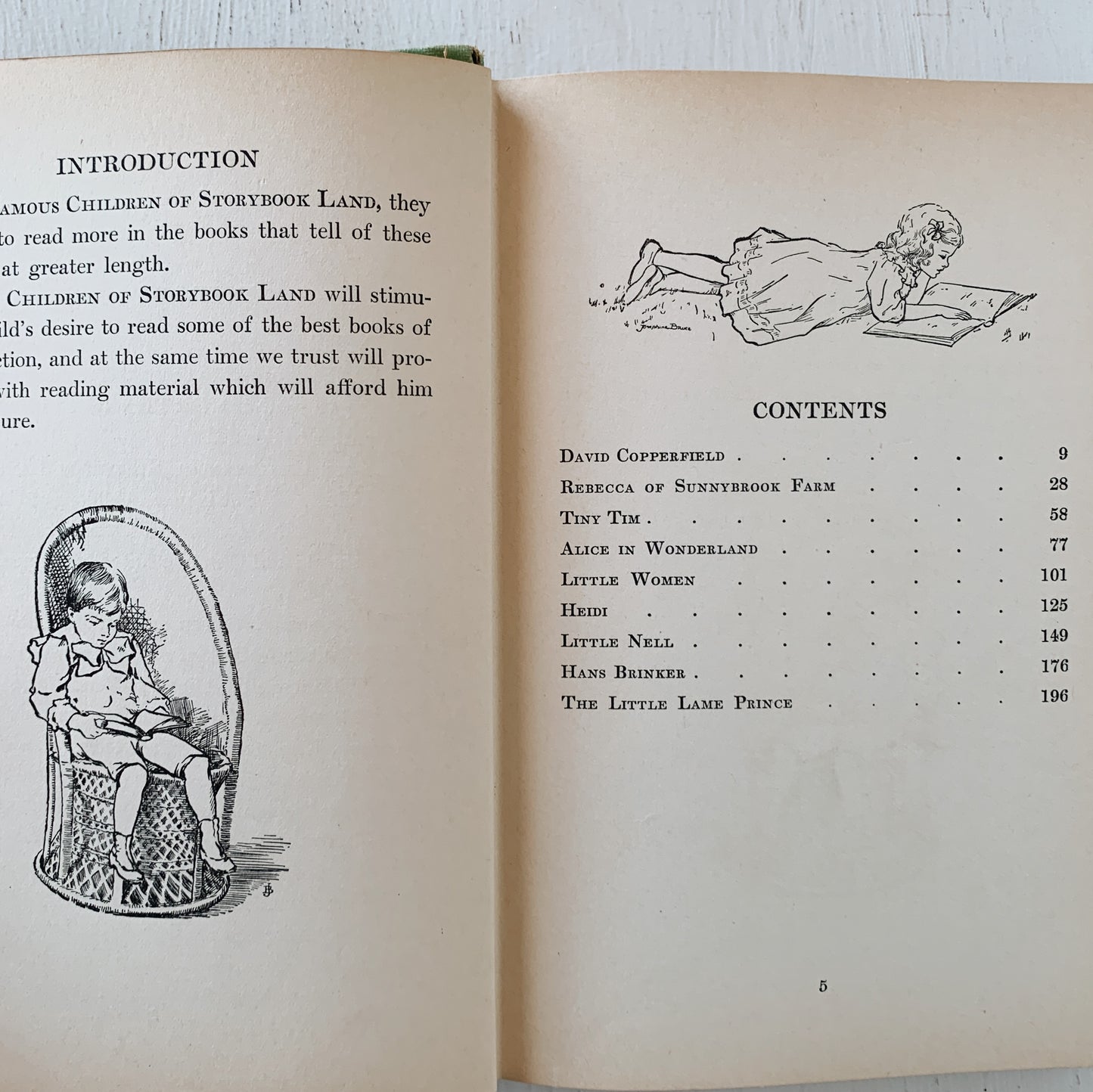 Famous Children of Storybook Land, Laura Antoinette Large, 1935, Illustrated Children's Book