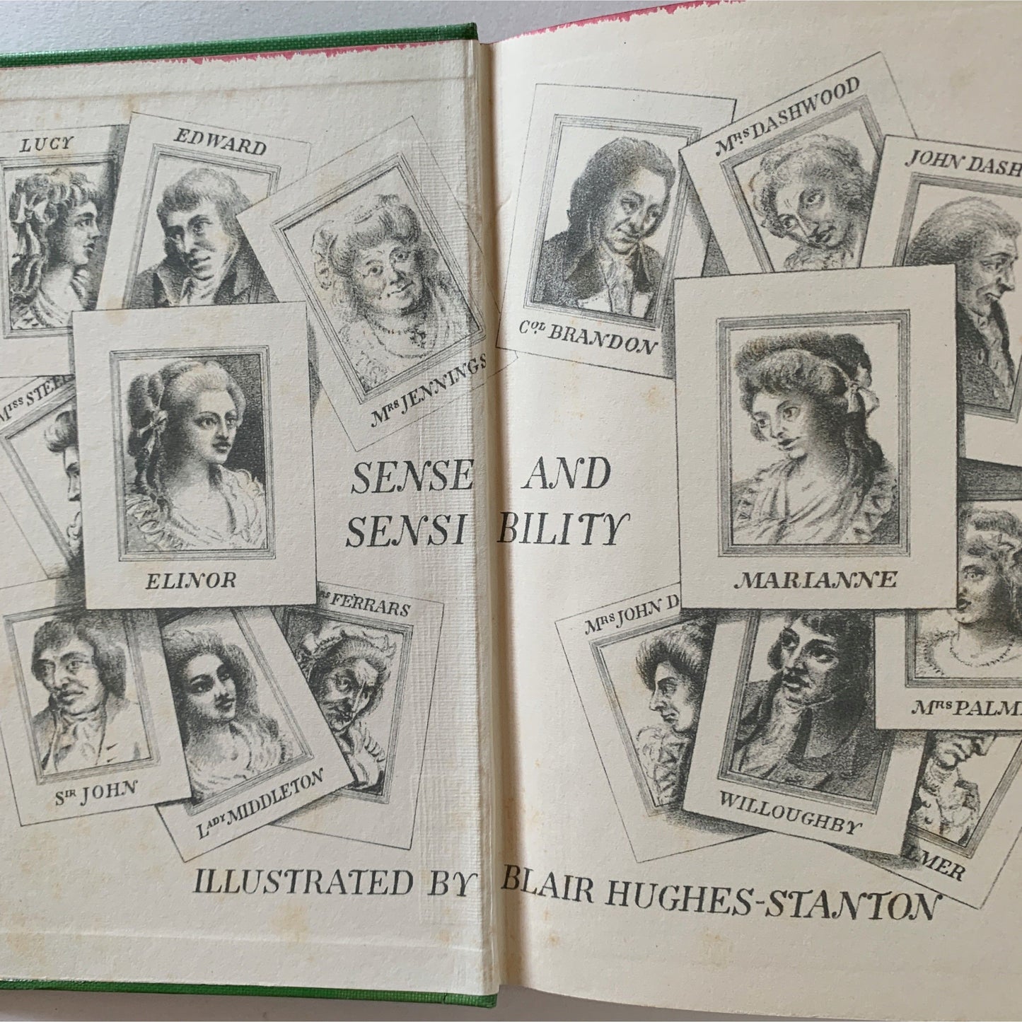 Sense and Sensibility, Jane Austen, 1949 British Edition, Illustrated