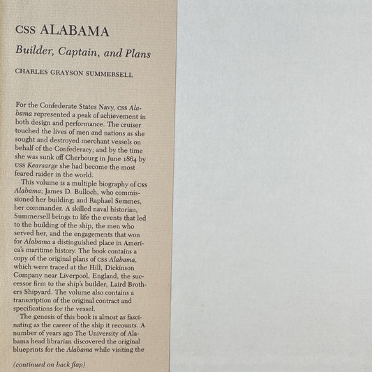 CSS Alabama: Builder Captain and Plans, 1985