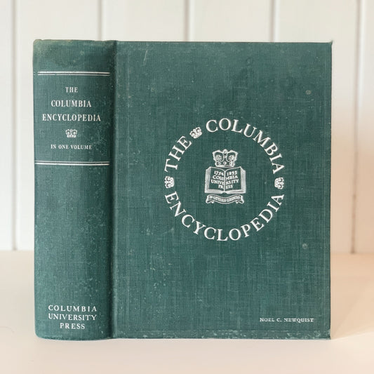 The Columbia Encyclopedia in One Volume, 1940, Oversized Dark Teal Hardcover