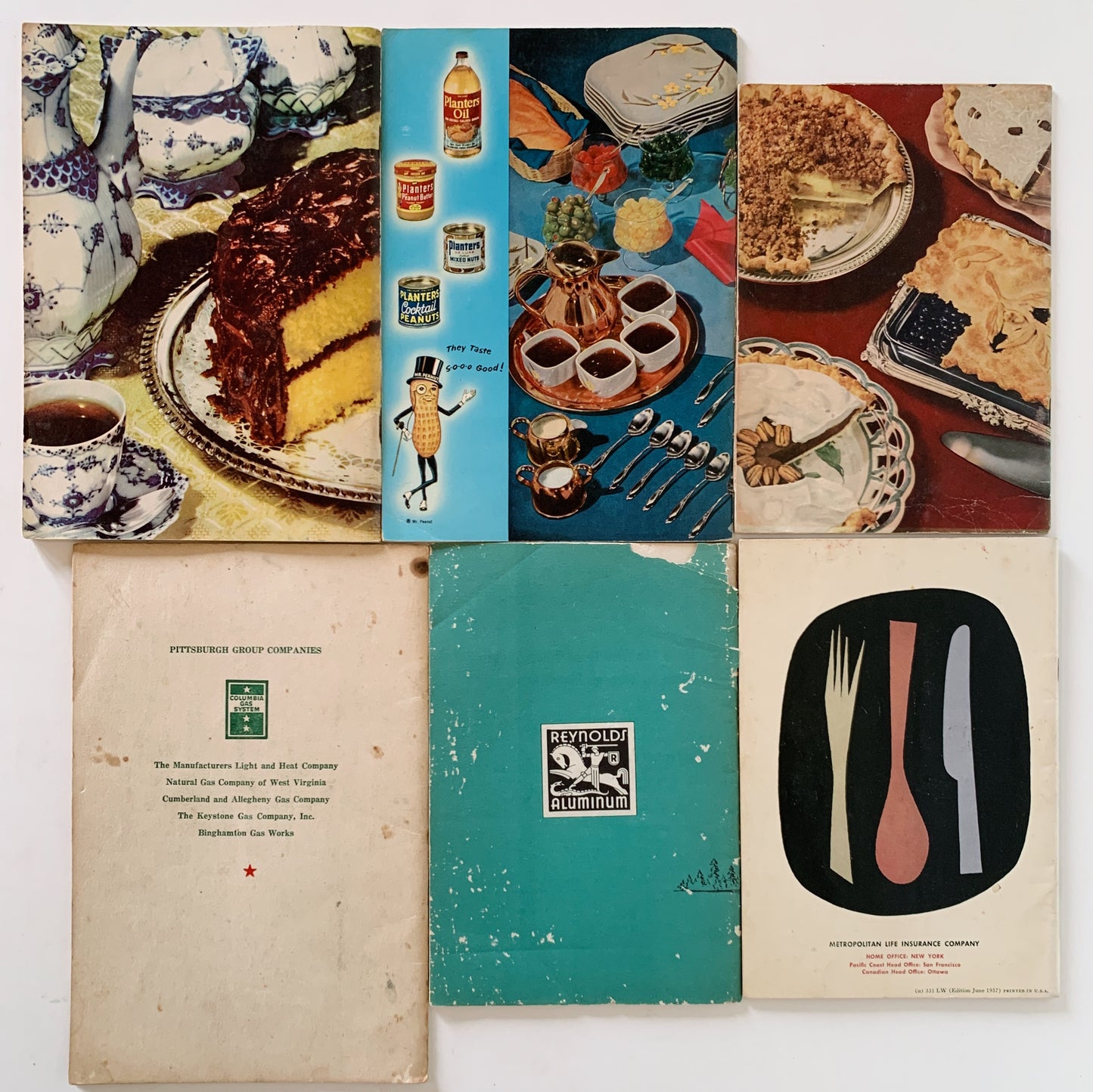 Set of 1950s Cookbooks, Vintage Paperback Recipe Book Collection