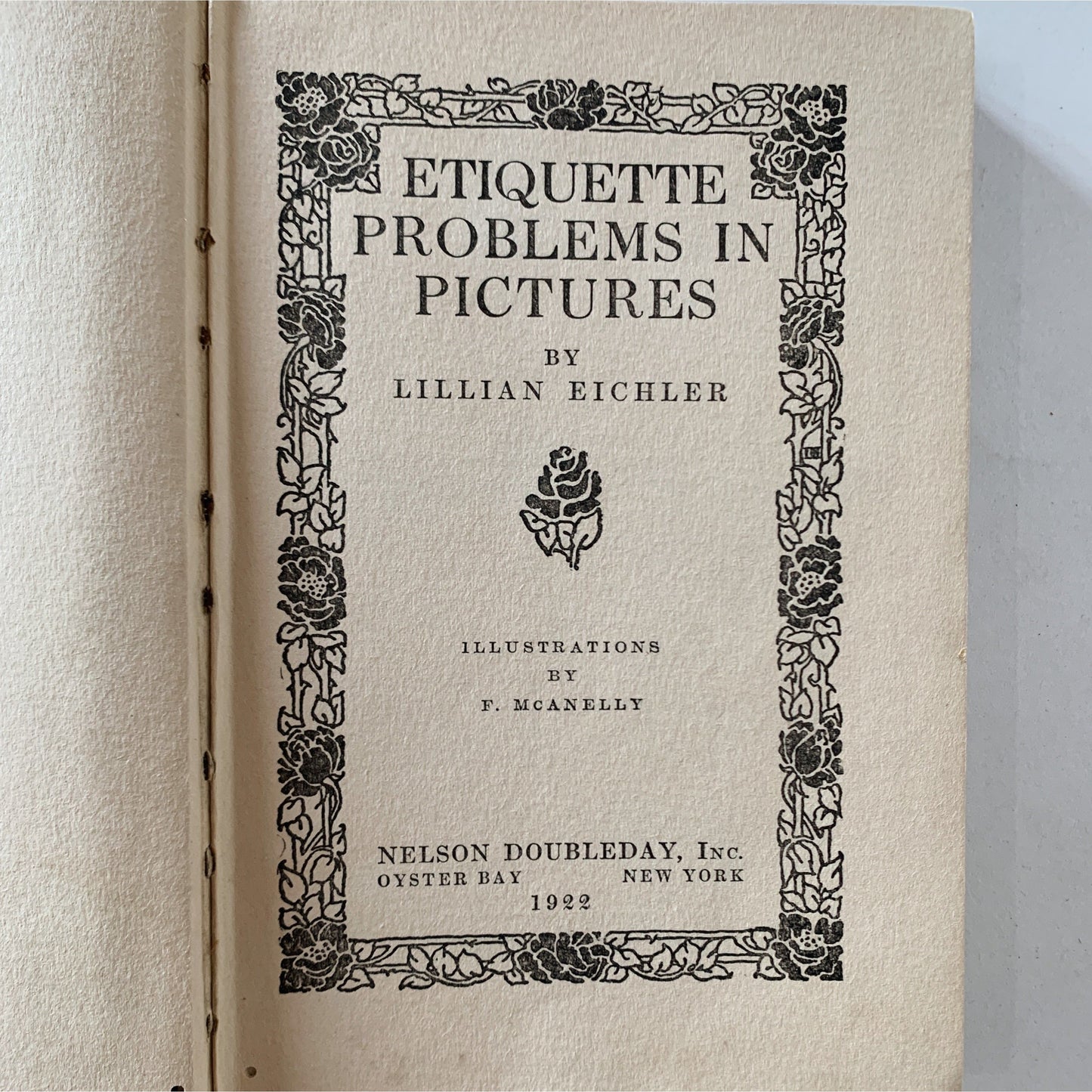 Etiquette Problems in Pictures, 1922, Lillian Eichler, Illustrated