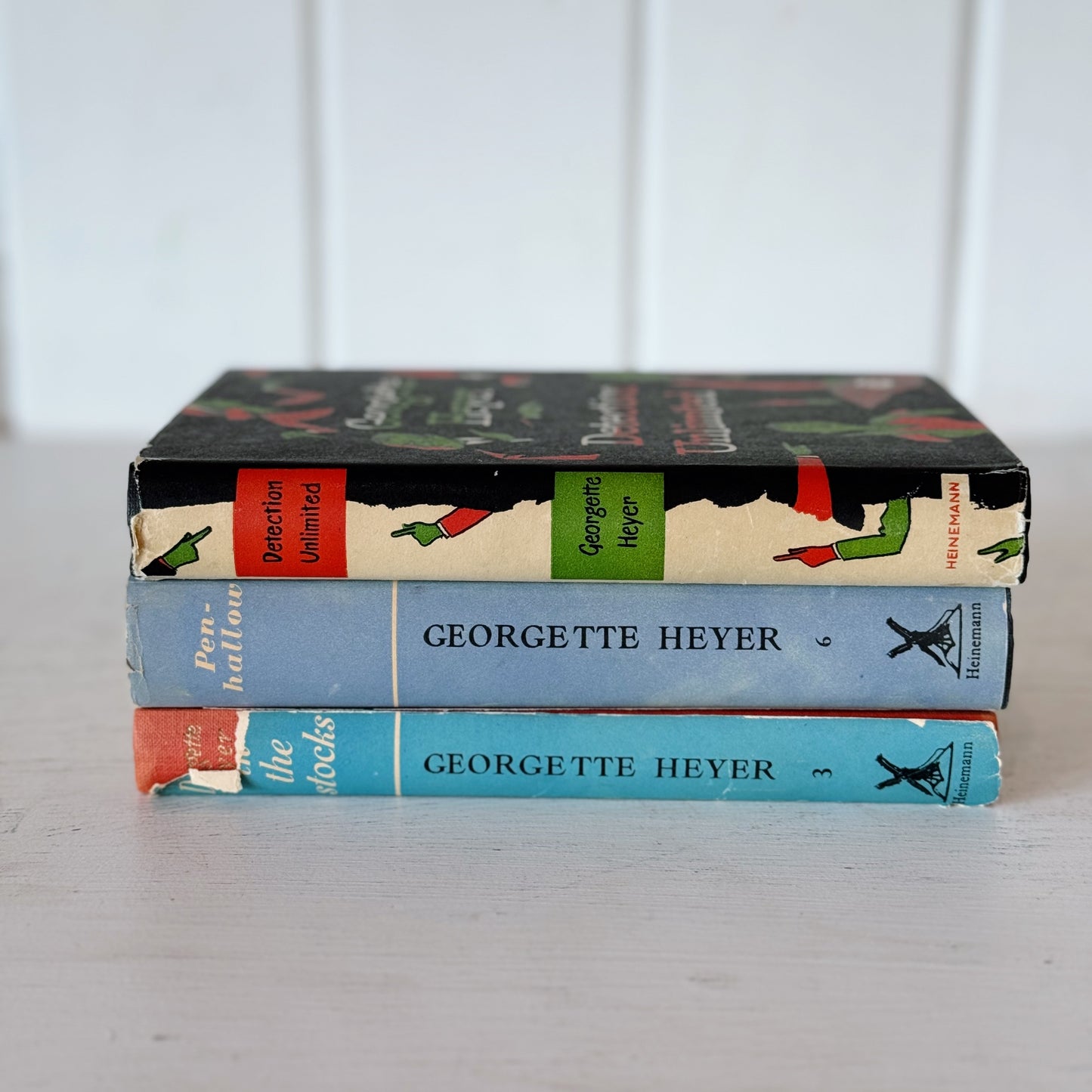 Set of 3 Georgette Heyer Detective Novels, Heinemann Editions