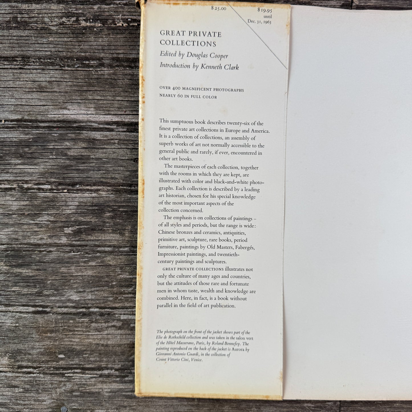 Great Private Collections, Oversized Hardcover, 1963