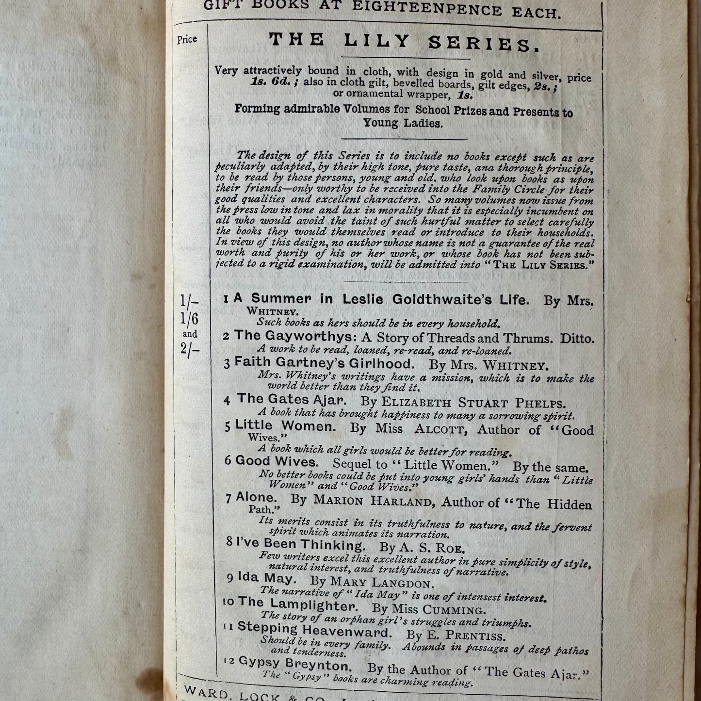 Sense and Sensibility, Antique Floral Hardcover, Ward Lock and Co, New Edition