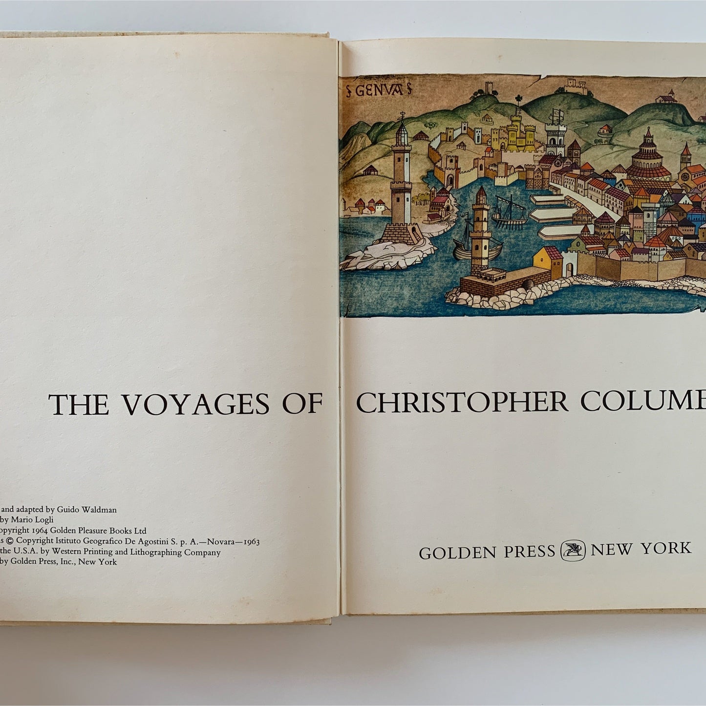 The Voyages of Christopher Columbus, 1964 Golden Press Hardcover