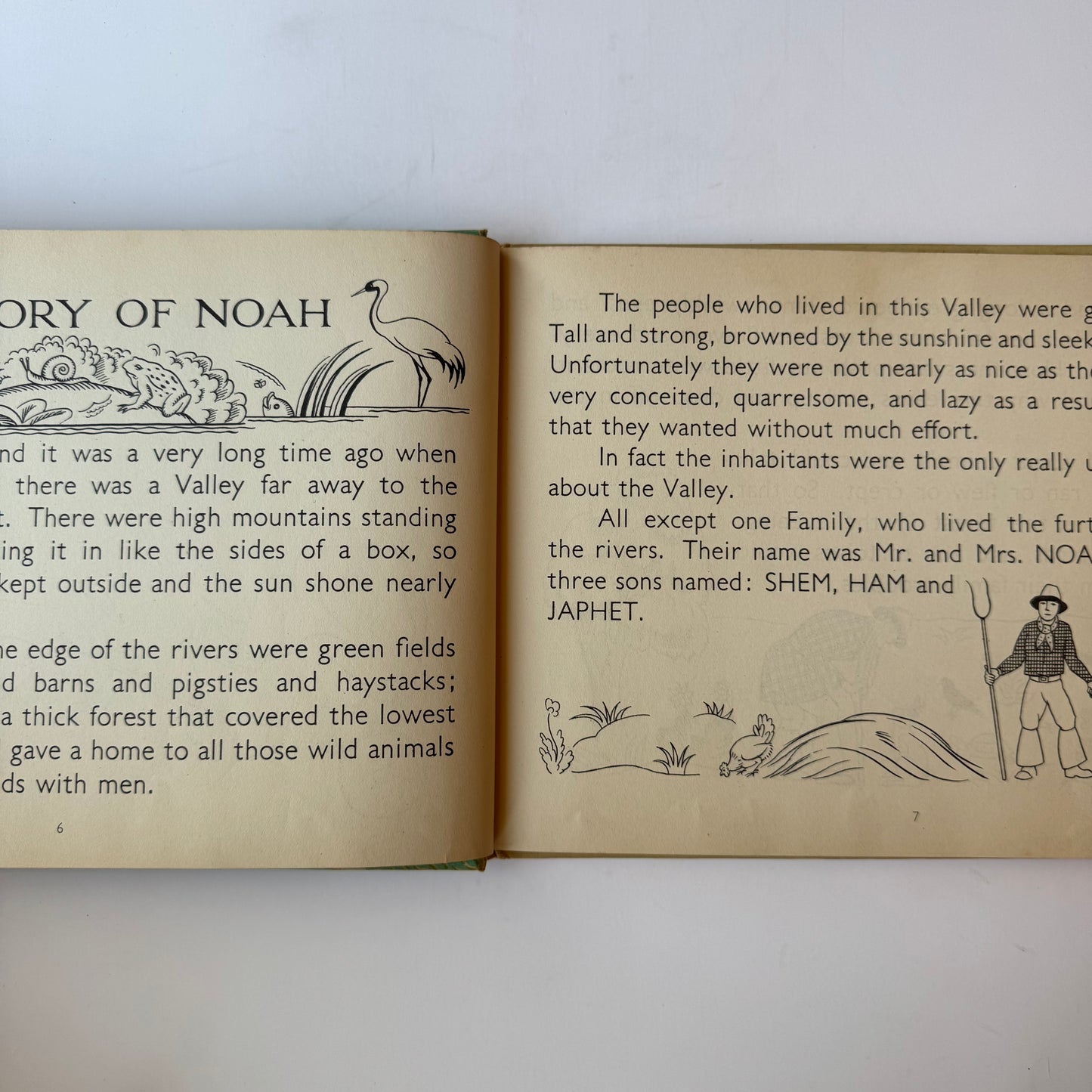 The Story of Noah, Clifford Webb, Illustrated 1949 Hardcover Picture Book