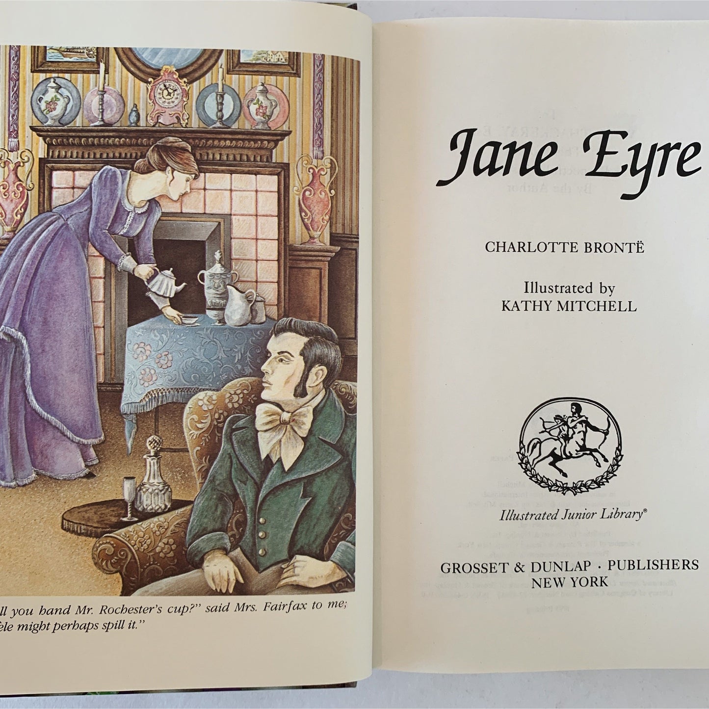 Jane Eyre, Illustrated Junior Library, 1995, Hardcover, Charlotte Bronte