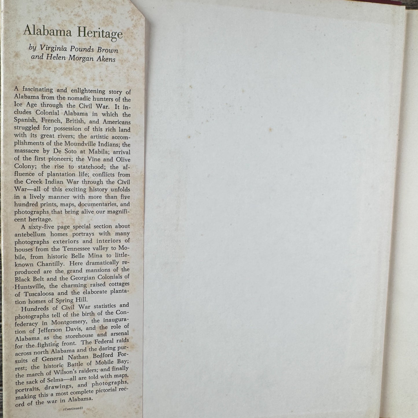 Alabama Heritage Illustrated, 1967, Alabama History Book