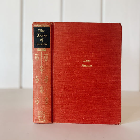 The Works of Jane Austen, Pride and Prejudice and Sense and Sensibility, Hardcover, 1950