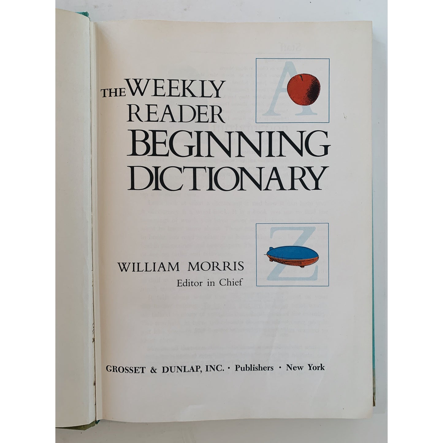 The Weekly Reader Beginning Dictionary, 1973, Illustrated Hardcover