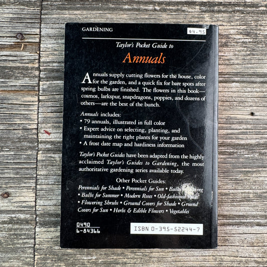 Taylor’s Pocket Guide to Annuals, Ann Riley, 1990