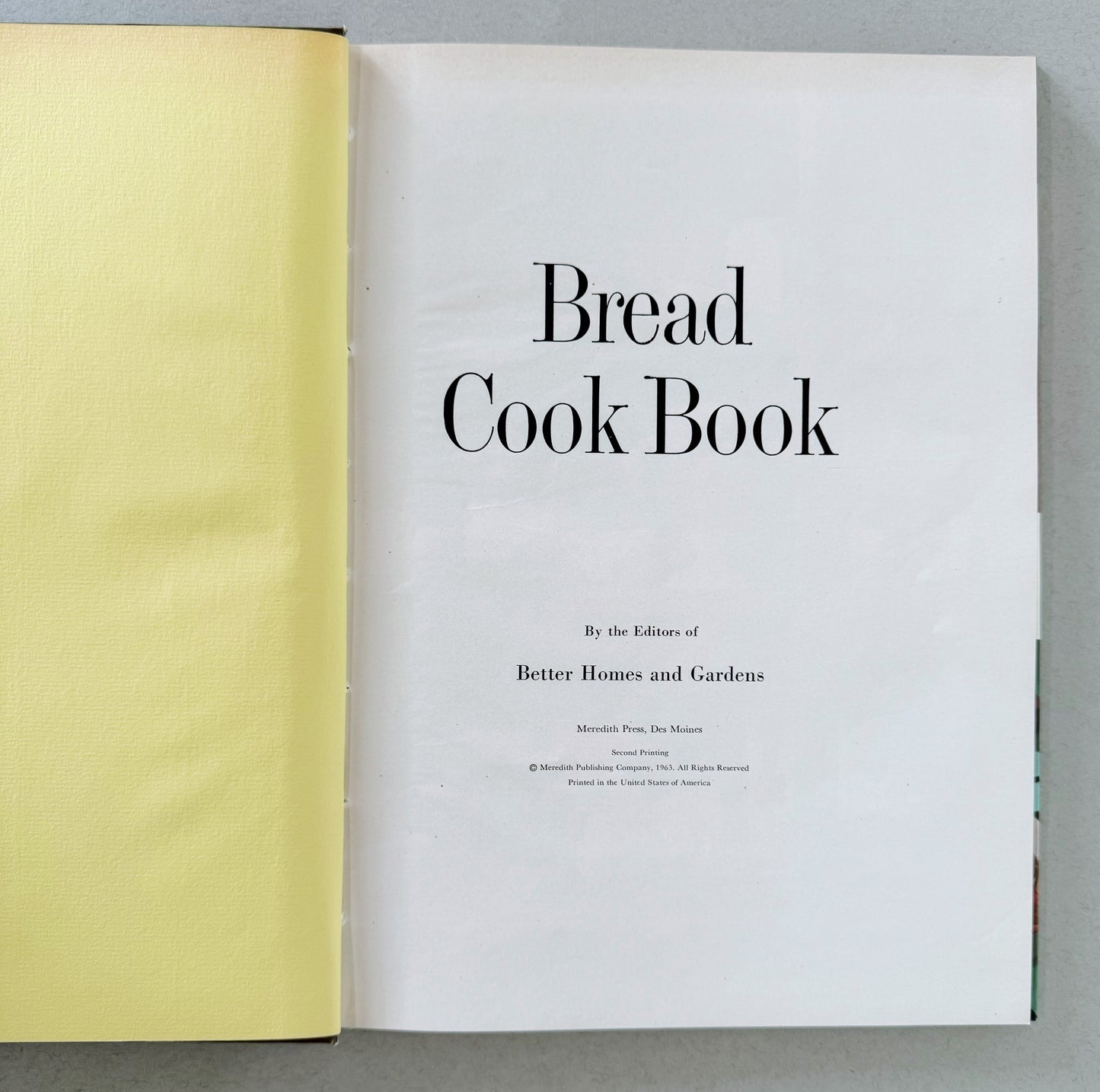 Better Homes and Gardens Bread Cook Book, 1963