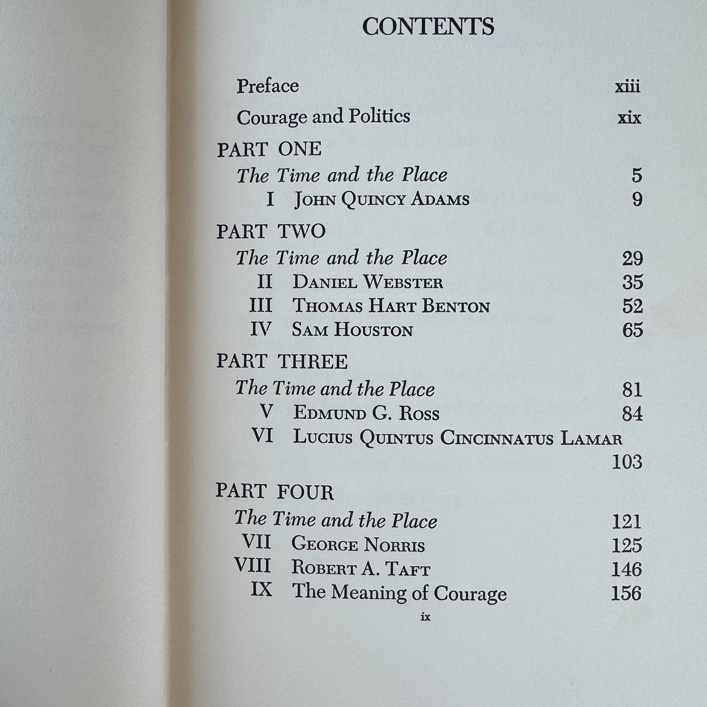Profiles in Courage, Young Readers Edition, John F. Kennedy, 1961