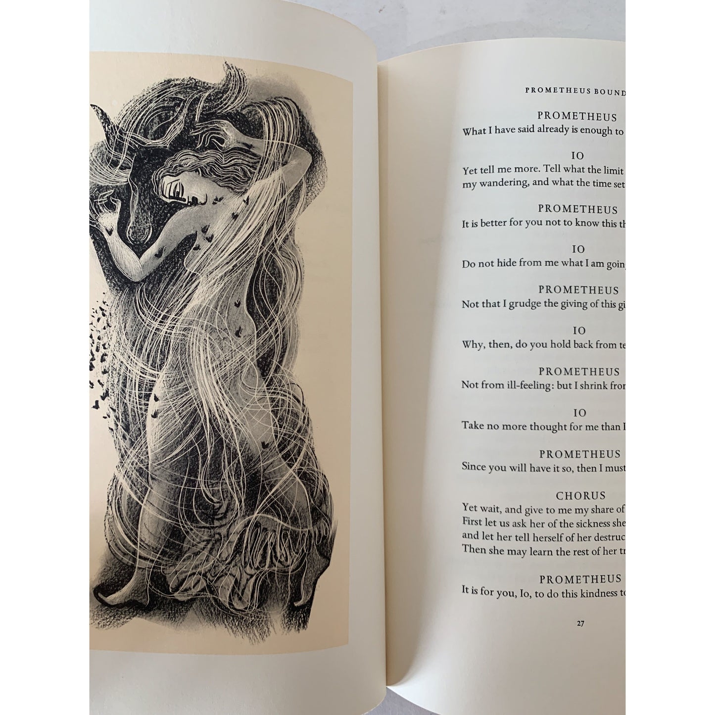 Prometheus Bound/Prometheus Unbound, Aeschylus/Shelley, Heritage Press, 1966, Illustrated