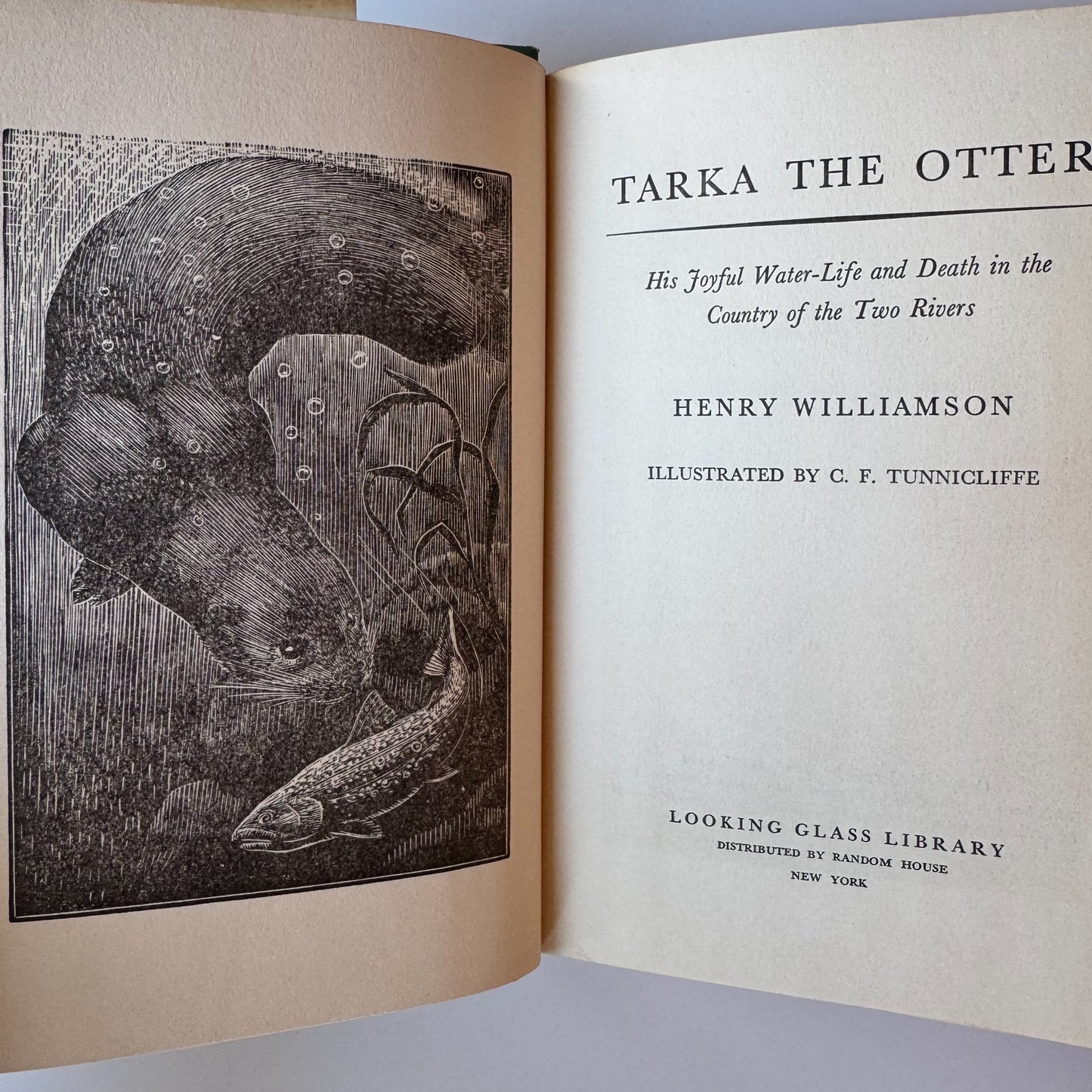 Tarka the Otter, Henry Williamson, 1960 Hardcover Naturalist Book