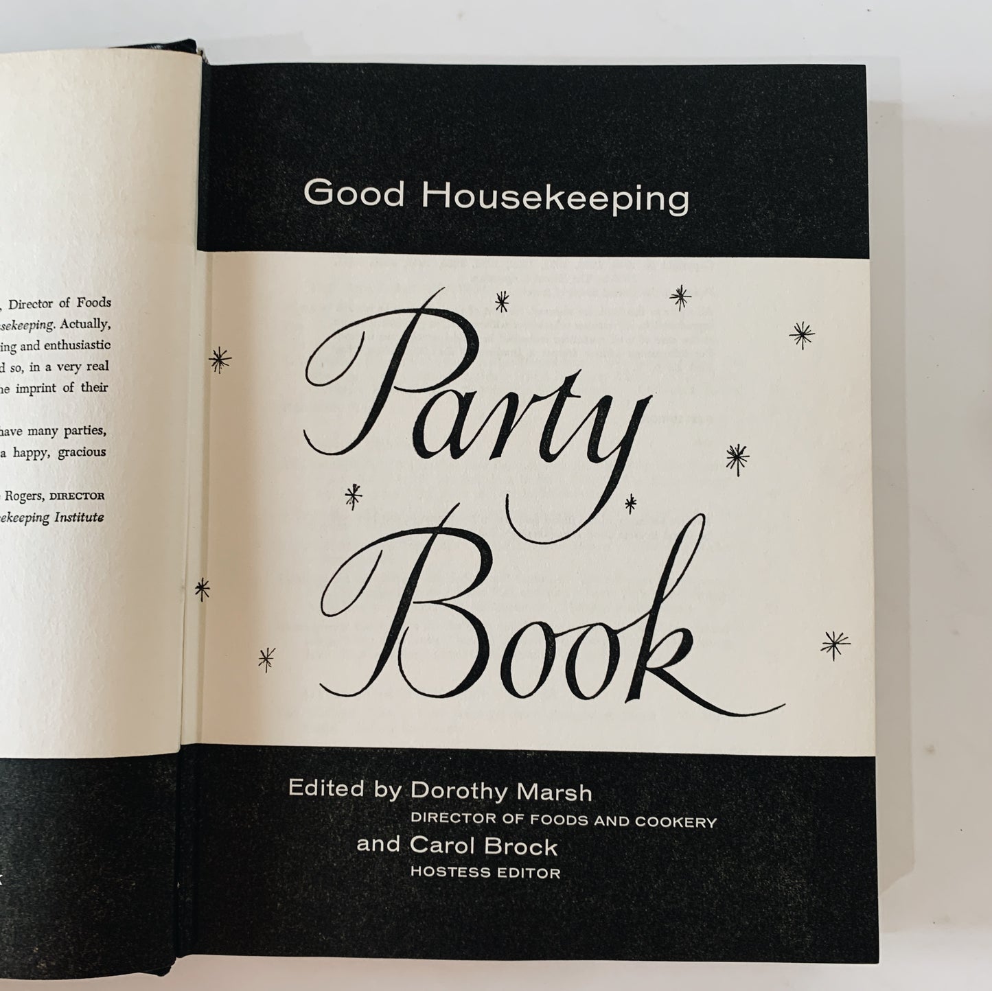 Good Housekeeping Party Book, First Edition, 1958, Hardcover