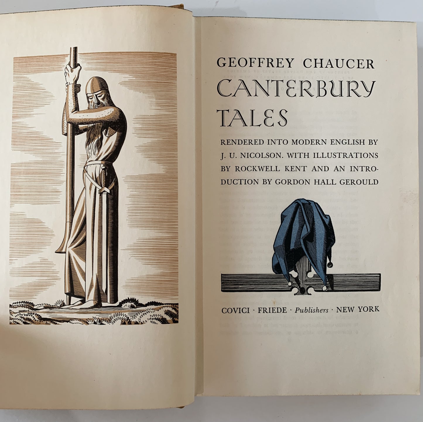 Canterbury Tales, Geoffrey Chaucer, Rockwell Kent, 1934