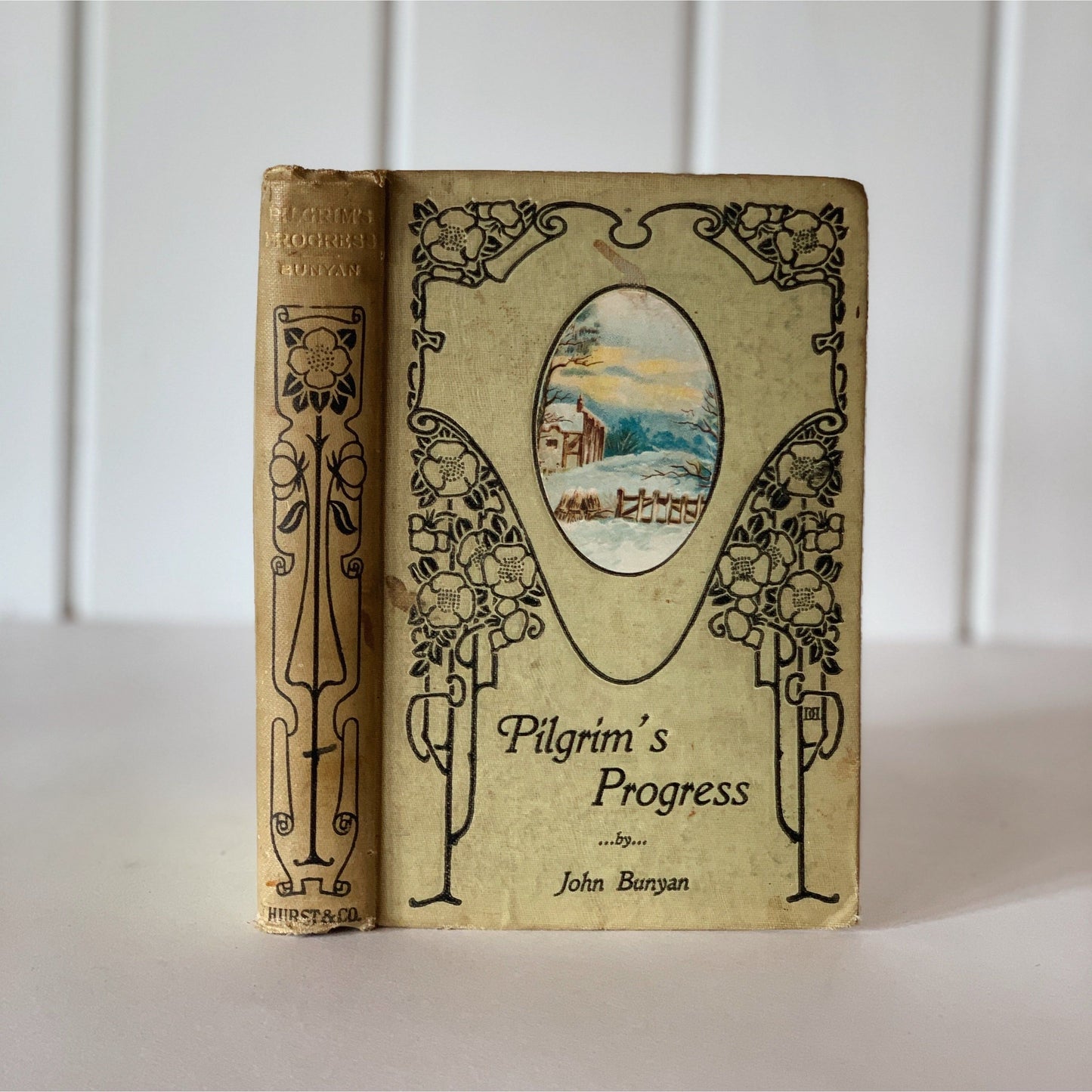 Pilgrim's Progress, John Bunyan, Antique Hurst and Company Edition Hardcover