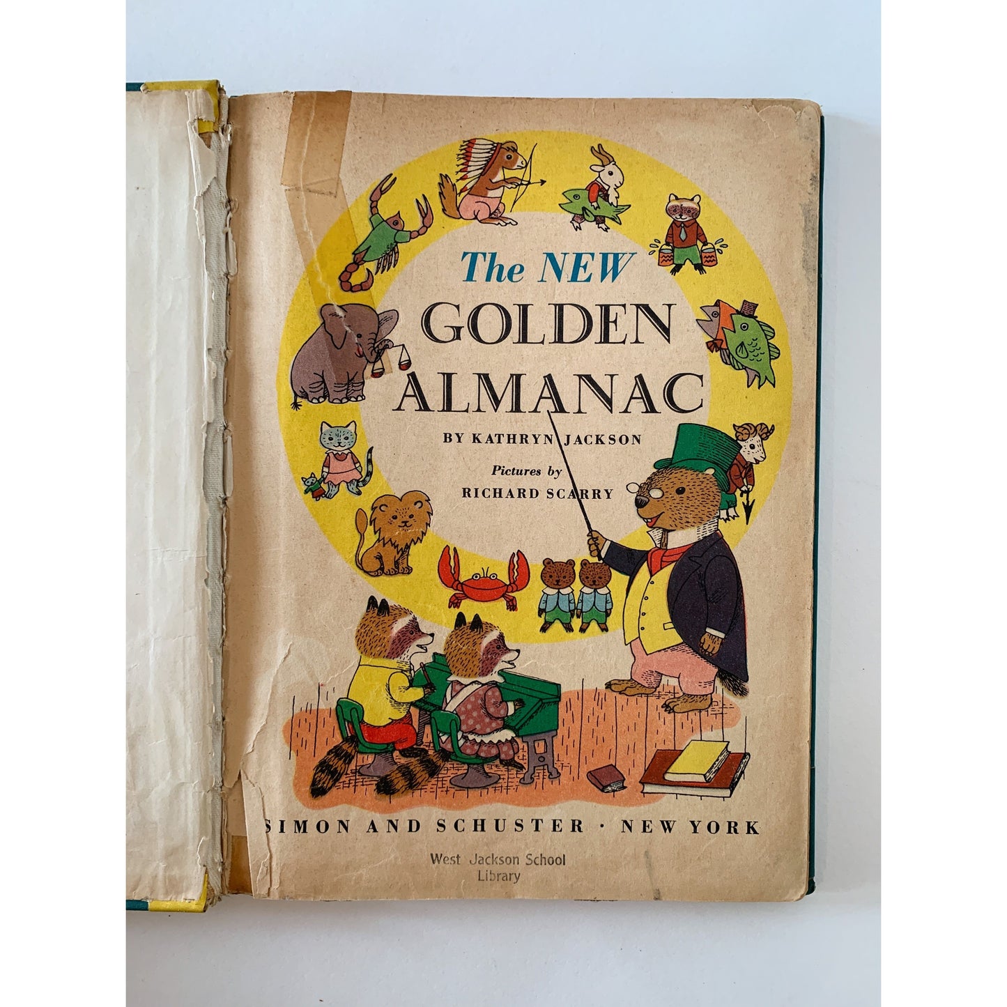 The New Golden Almanac Vintage Richard Scarry Hardcover 1952
