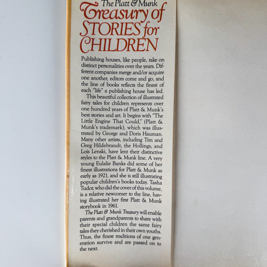 The Platt & Munk Treasury of Stories For Children, 1981