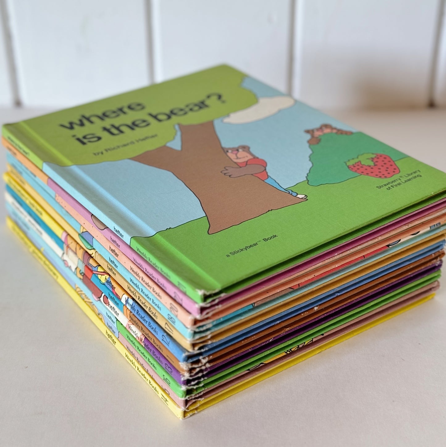 Set of 11 Weekly Reader Strawberry Library Stickybear Books by Richard Hefter