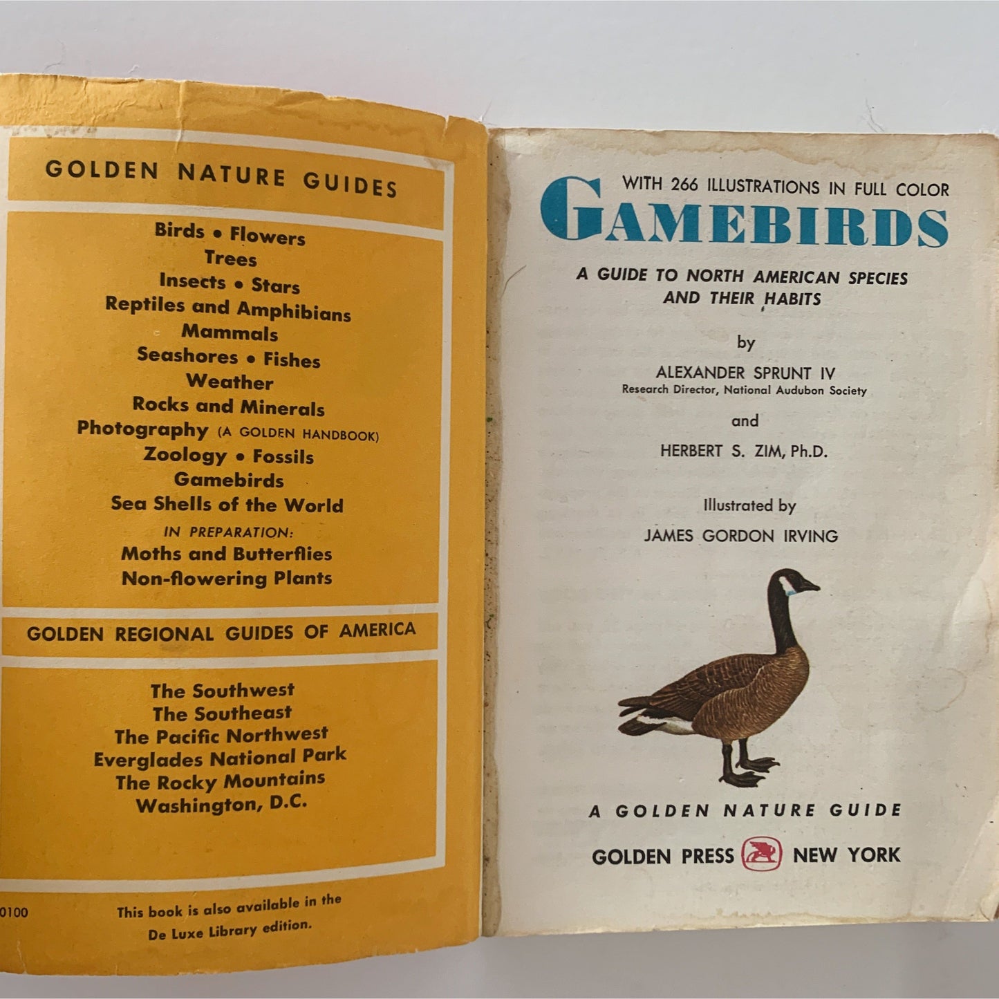 Game Birds A Golden Guide Paperback, Vintage 1964