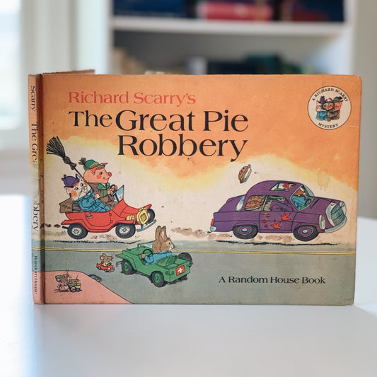 Richard Scarry's The Great Pie Robbery, Vintage Hardcover 1969