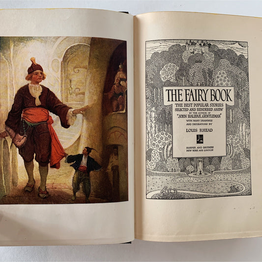 The Fairy Book - Dinah Maria Mulock - Illustrated Hardcover Fairy Tales - 1922