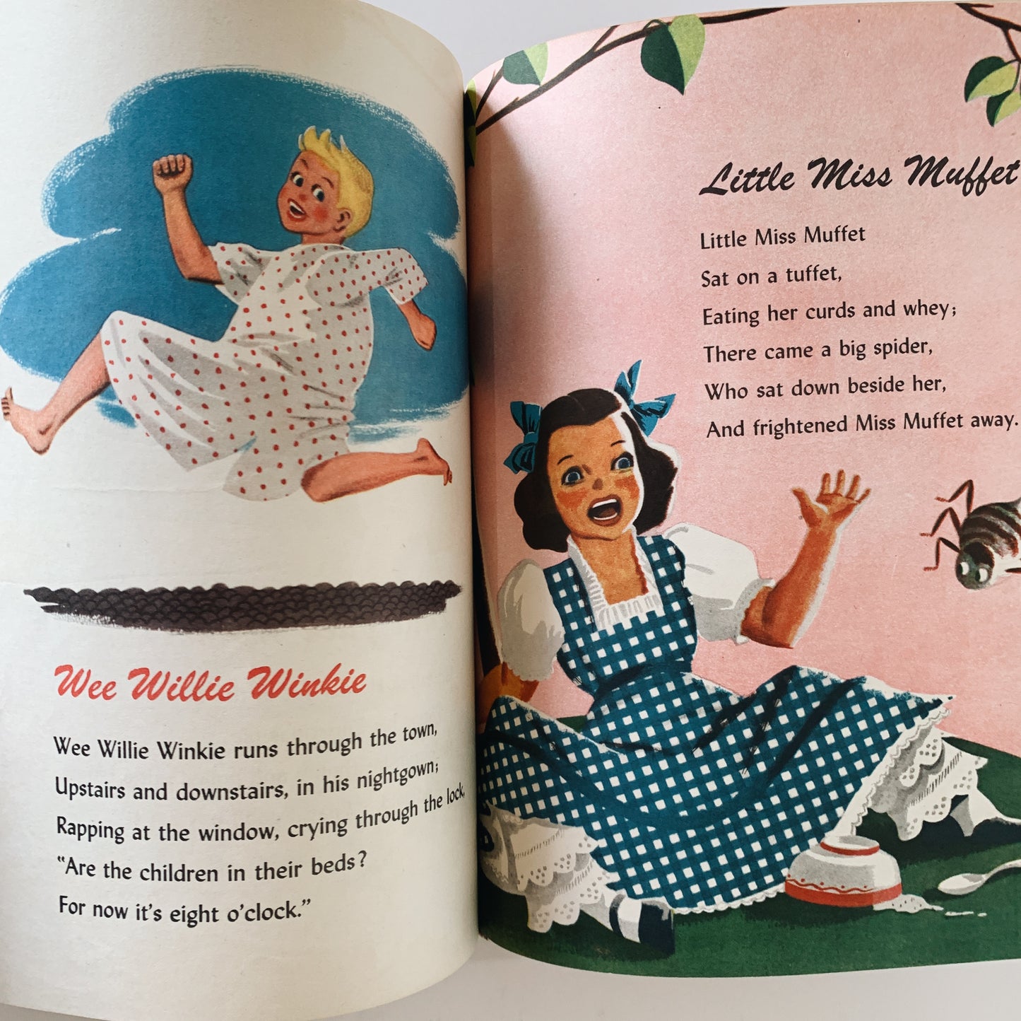 Favorite Rhymes From Mother Goose 1946 The Harrison Company Hardcover Picture Book