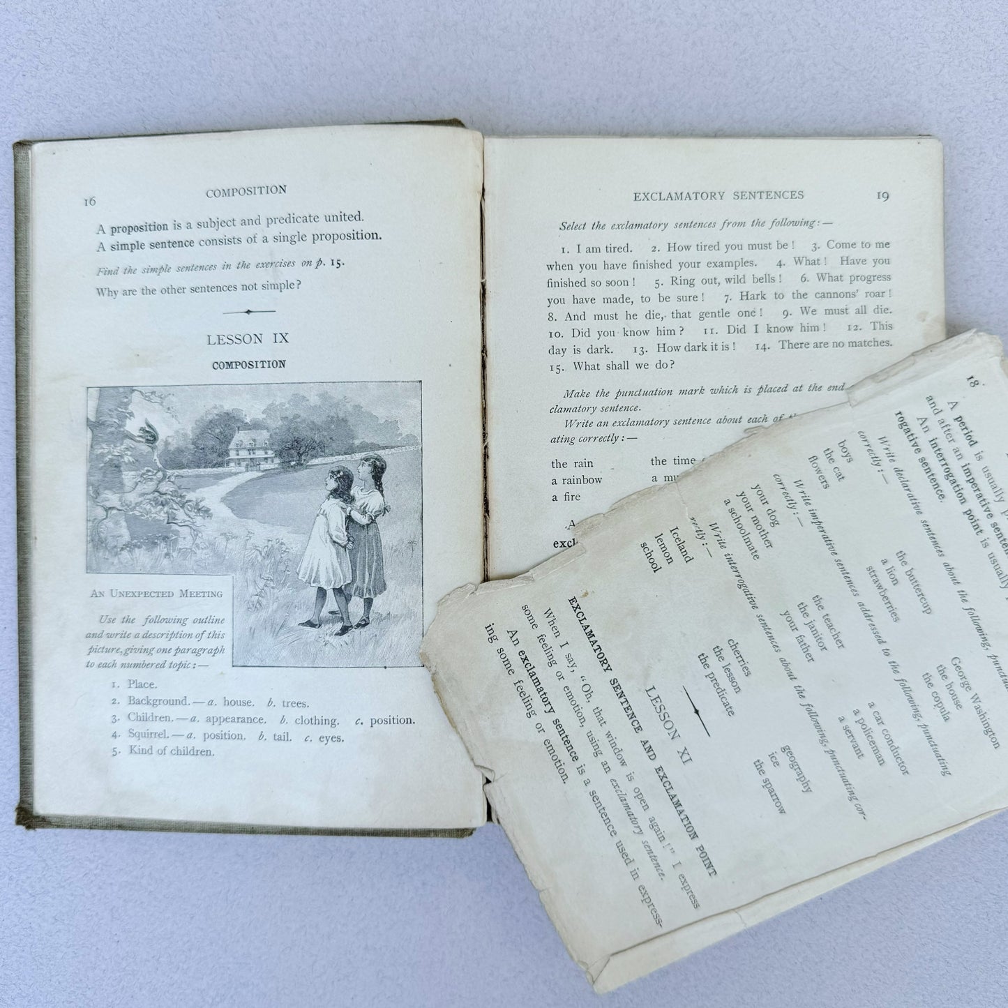 Elementary Lessons in Language and Grammar, Harvey's New Language Course, 1900 School Book