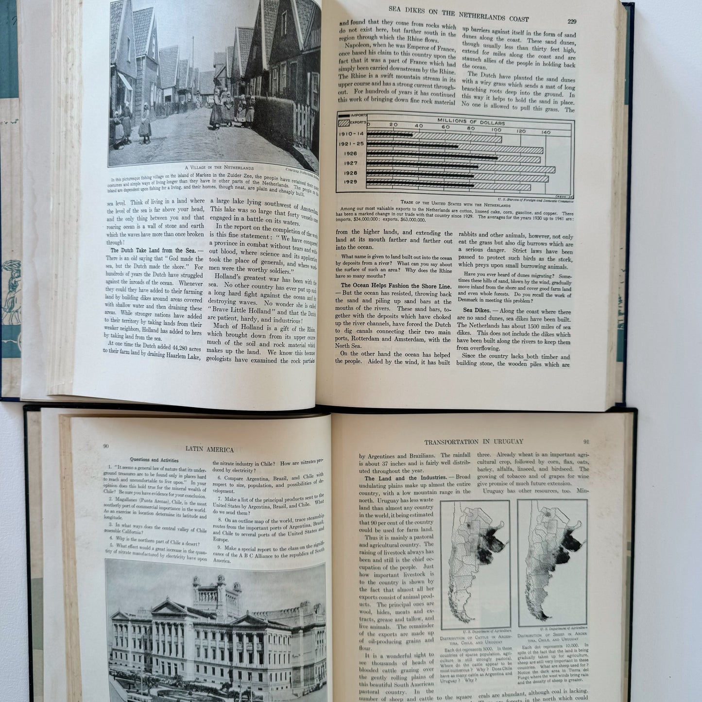 Our World Today, Mid Century Geography School Book Set