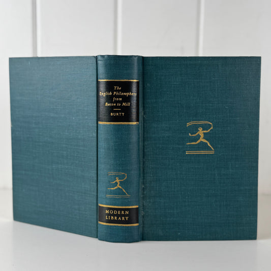 The English Philosophers — Modern Library Giant 1939 — Vintage Philosophy Anthology Hardcover