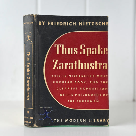 Thus Spoke Zarathusrta, Friedrich Nietzsche, Modern Library Hardcover with DJ
