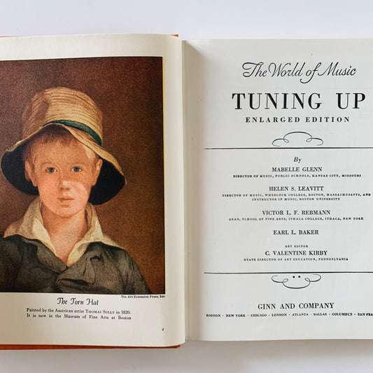 Tuning Up: The World of Music, Illustrated Mid Century School Book, 1947