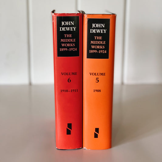 John Dewey, The Middle Works 1899-1924, Volumes 5 and 6, Hardcover, 1978