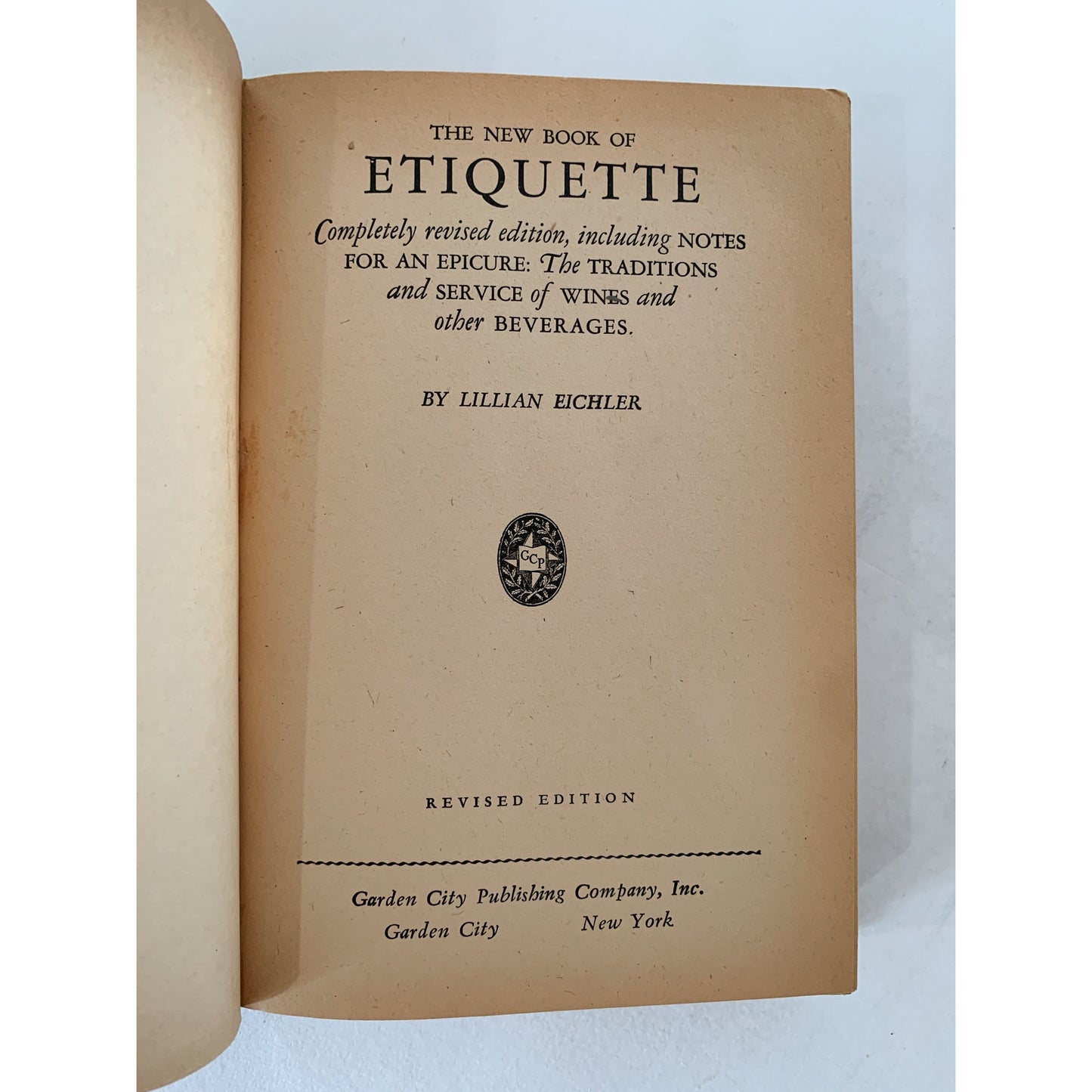 The New Book of Etiquette, 1924, Lillian Eichler, Hardcover Antique