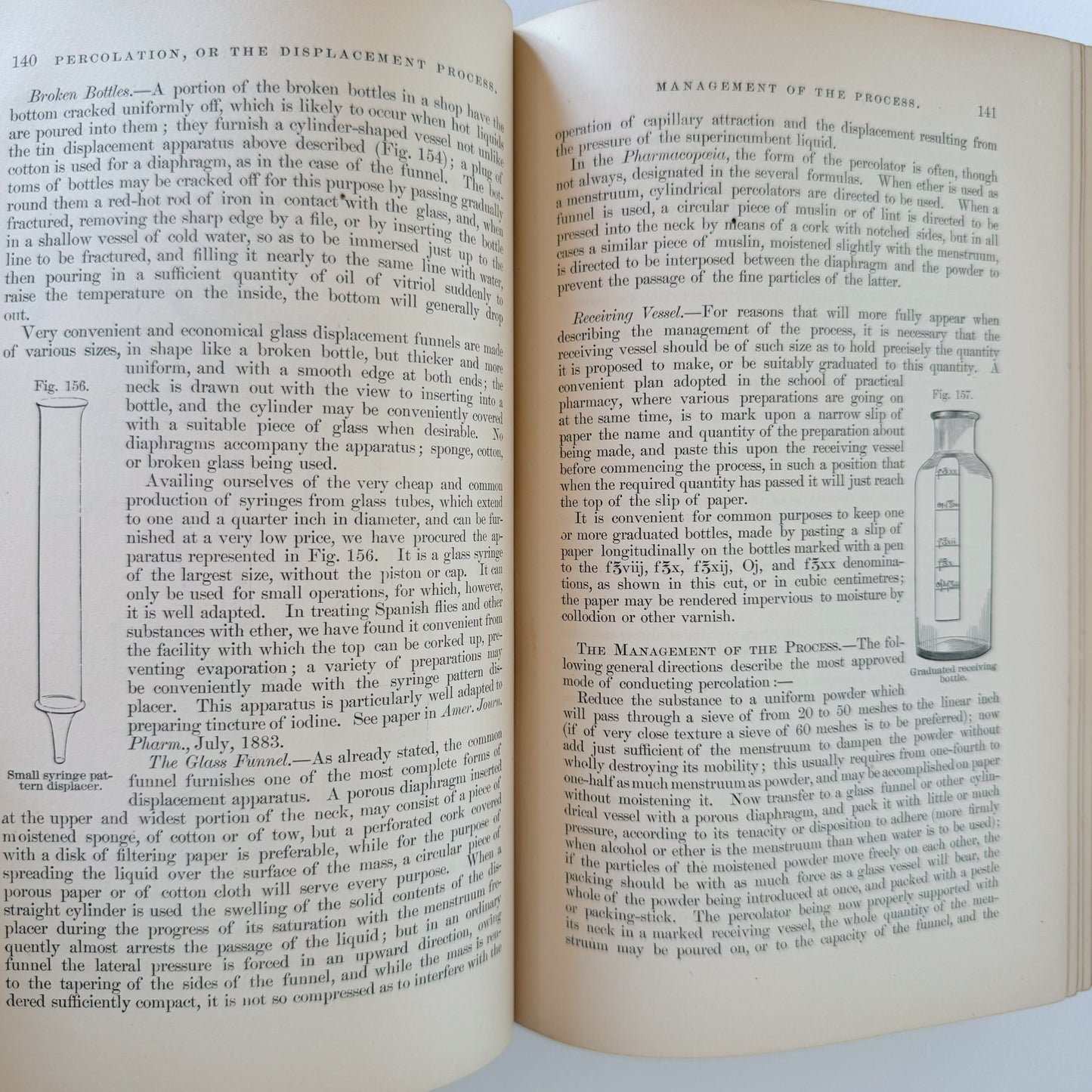 A Treatise on Pharmacy, Fifth Edition, 1884 Antique Medical Textbook, Illustrated