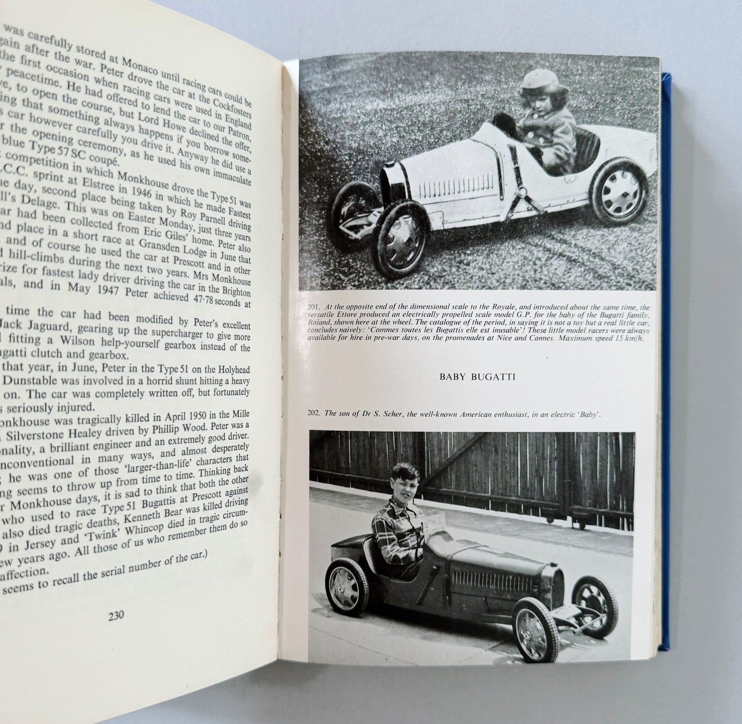 Bugatti, Vintage Car Book, Illustrated Collectible 1963 Hardcover