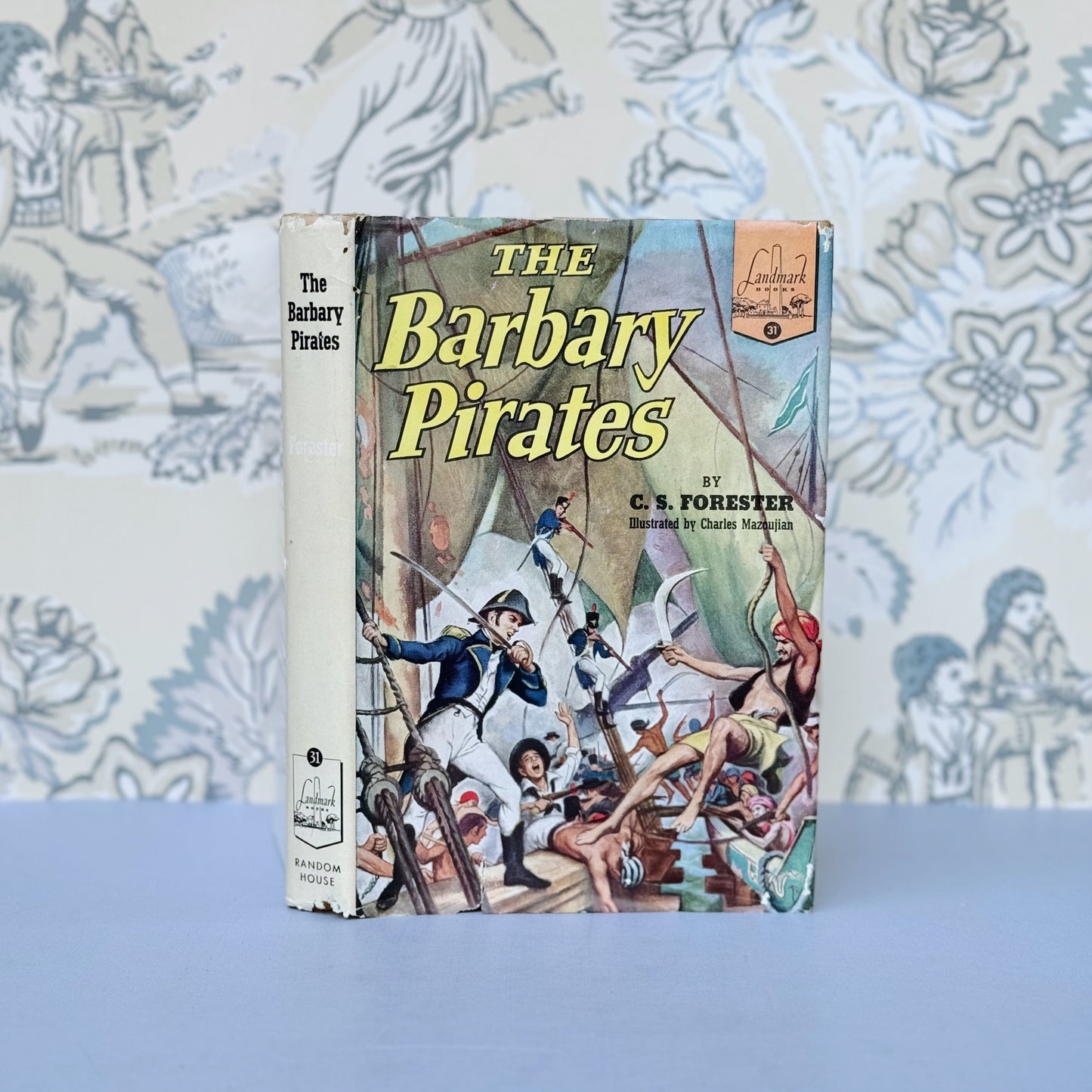 The Barbary Pirates, Landmark Book No. 31, 1953 Hardcover, Juvenile History Living Book