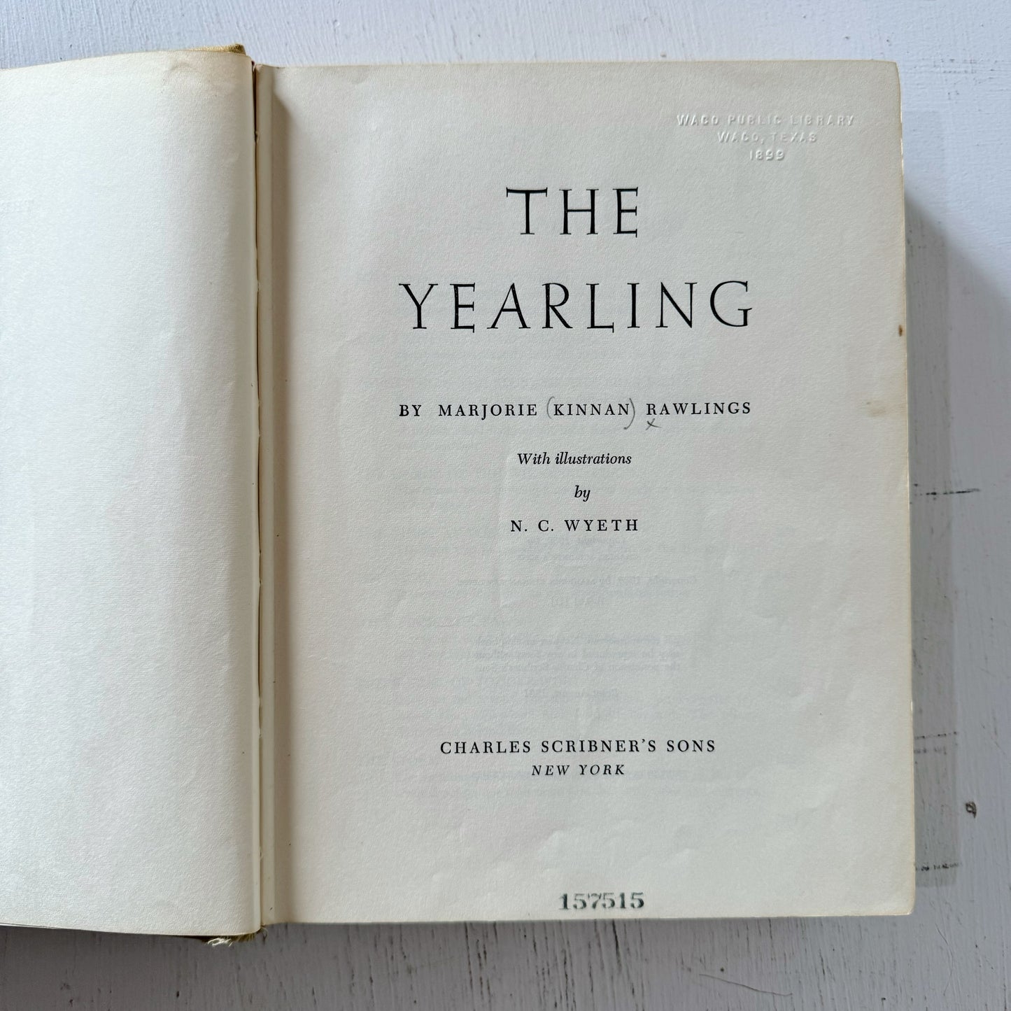 The Yearling, Marjorie Kinna Rawlings, 1961 Illustrated