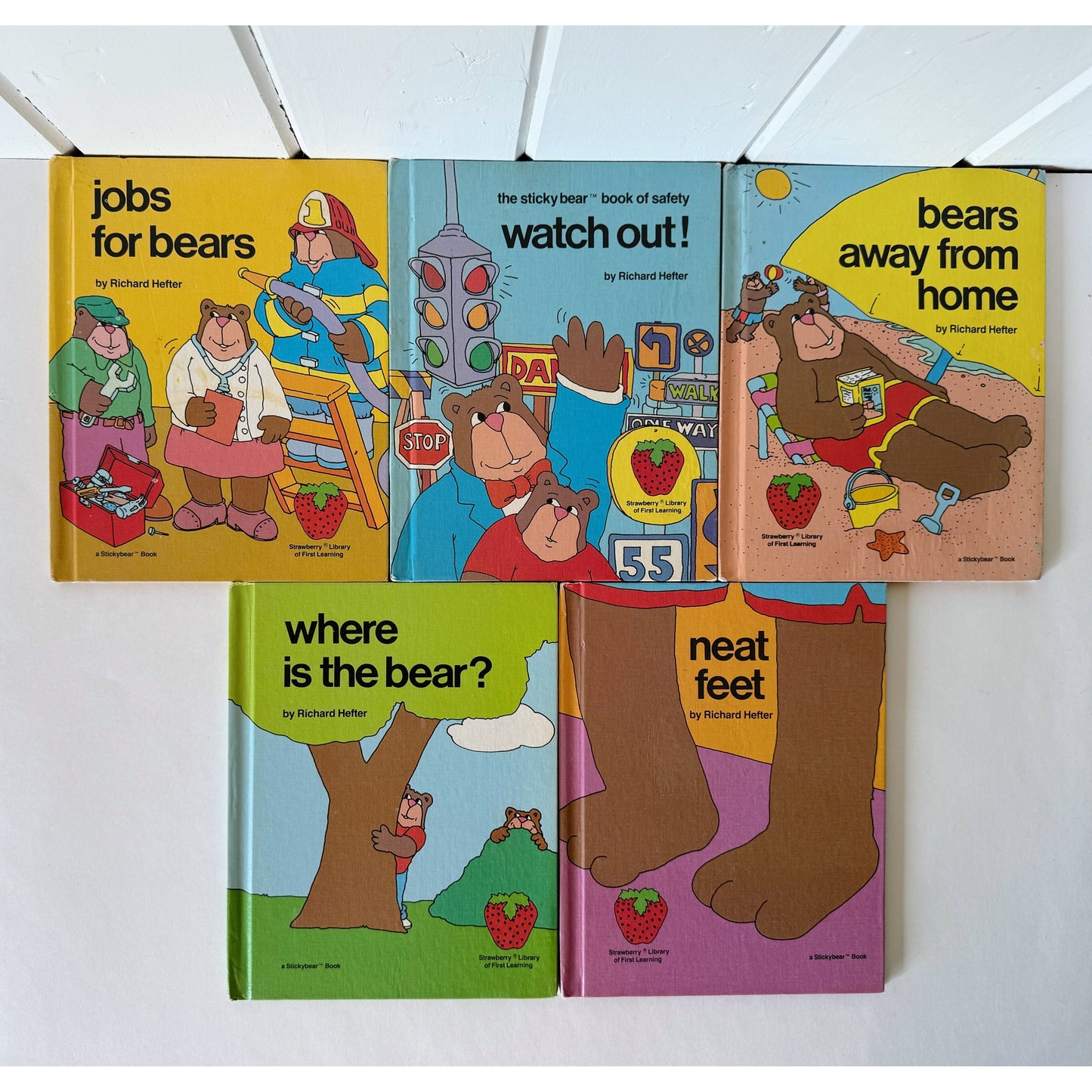 Set of 11 Weekly Reader Strawberry Library Stickybear Books by Richard Hefter